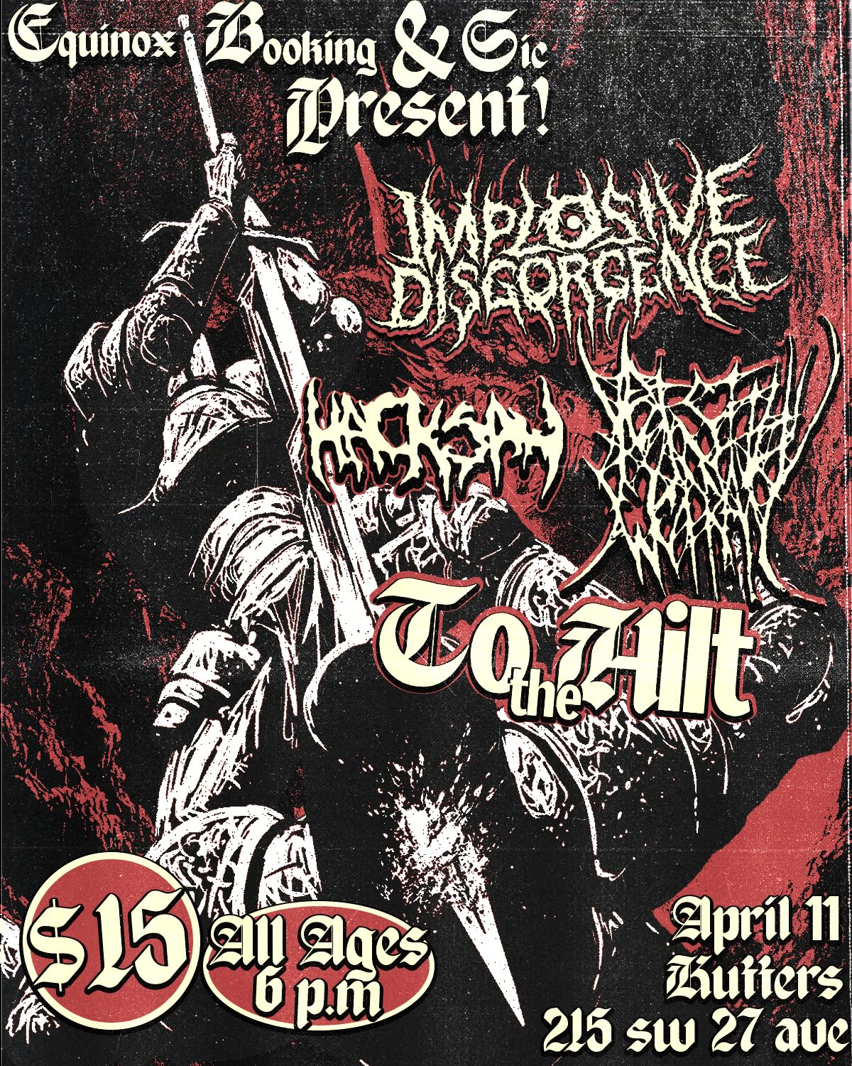 Flyer for Implosive Disgorgence + Yet Still We Pray +