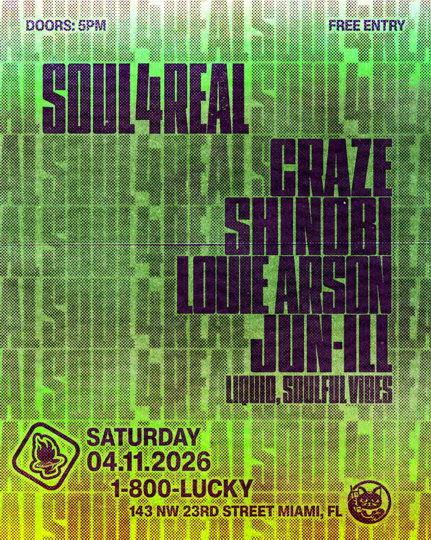 Flyer for Soul4Real