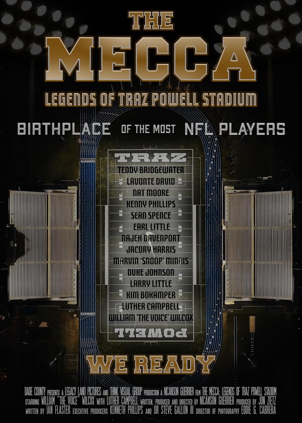 Flyer for MFF: The Mecca: Legends of Traz Powell Stadium (2026)