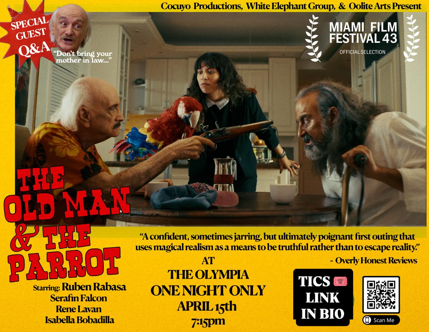 Flyer for MFF: The Old Man and the Parrot (2026)