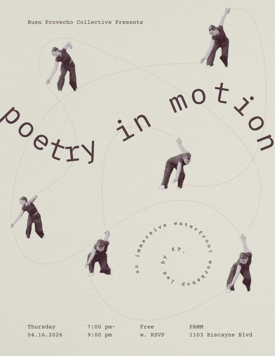 Flyer for Poetry in Motion