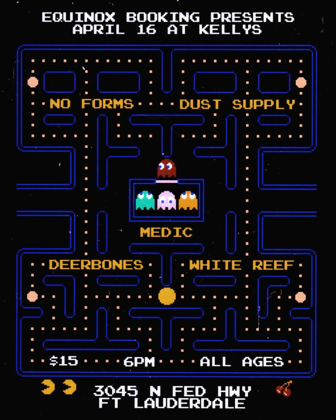 Flyer for No Forms + dust supply +