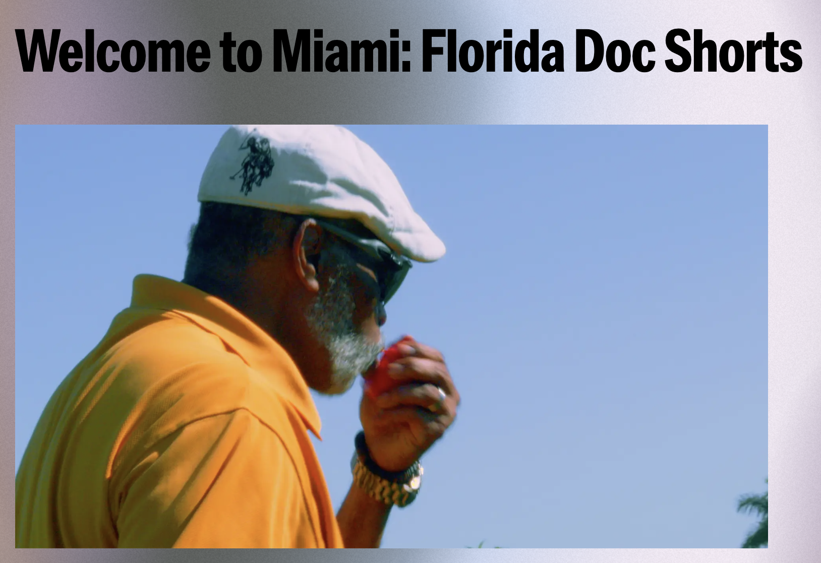 Flyer for MFF: Welcome to Miami: Florida Doc Shorts