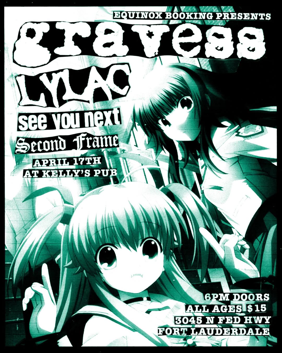 Flyer for Gravess + Lylac +