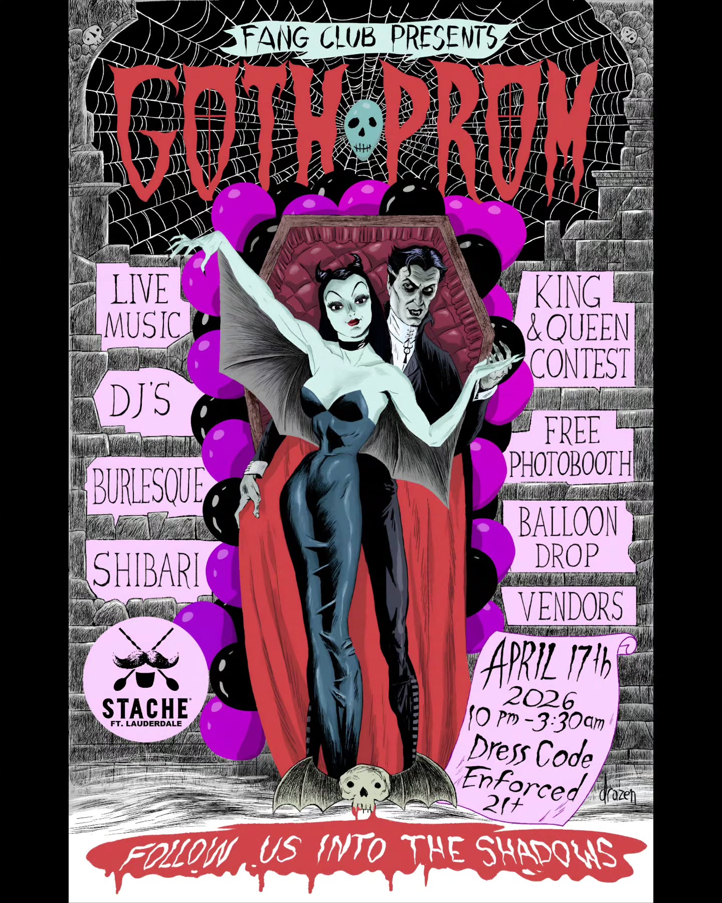 Flyer for Goth Prom