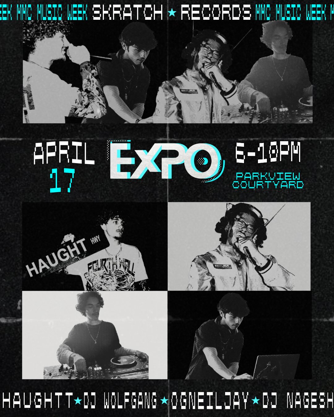 Flyer for EXPO: MMC Music Week Showcase