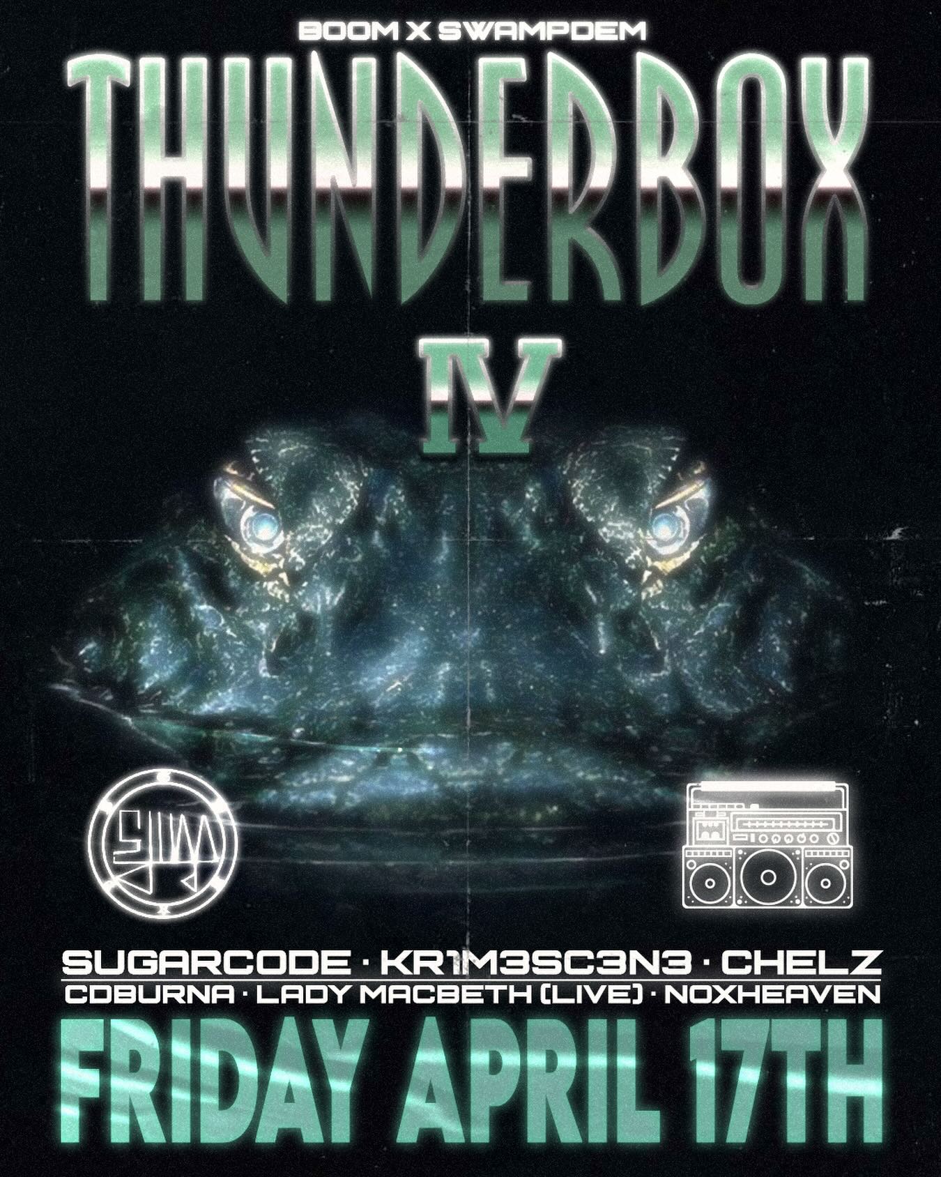 Flyer for Thunderbox IV
