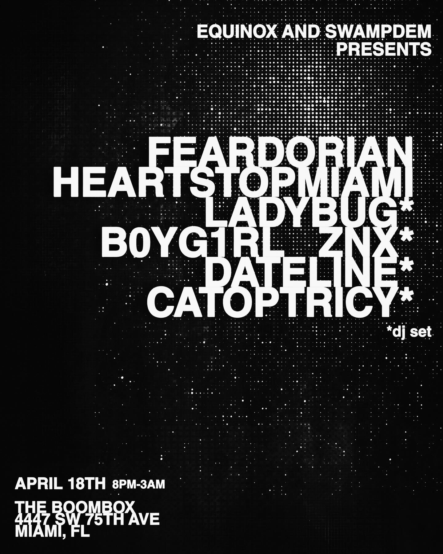 Flyer for Heartstop + Ladybug + B0yg1rl +