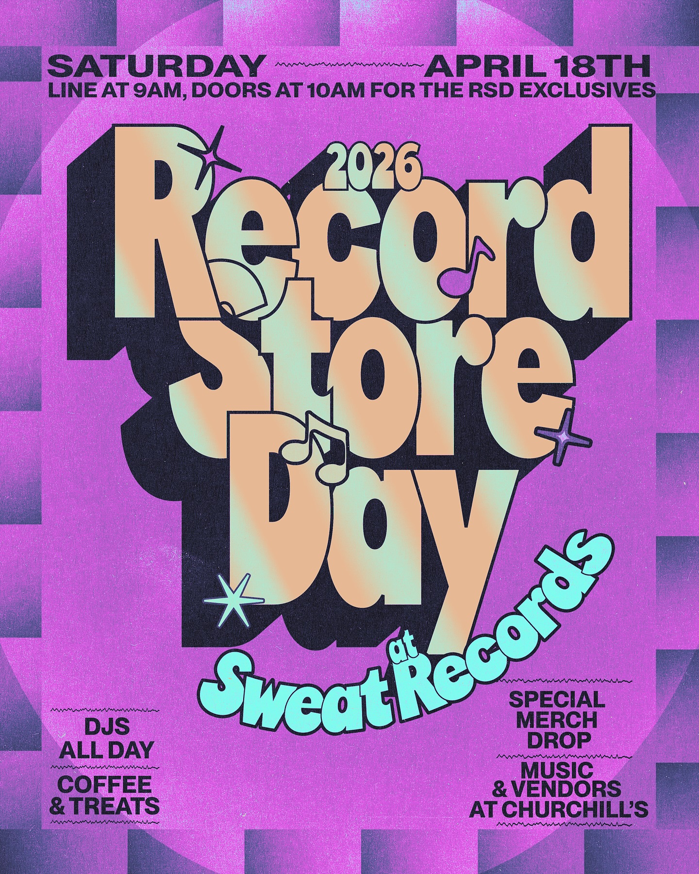 Flyer for Record Store Day 2026