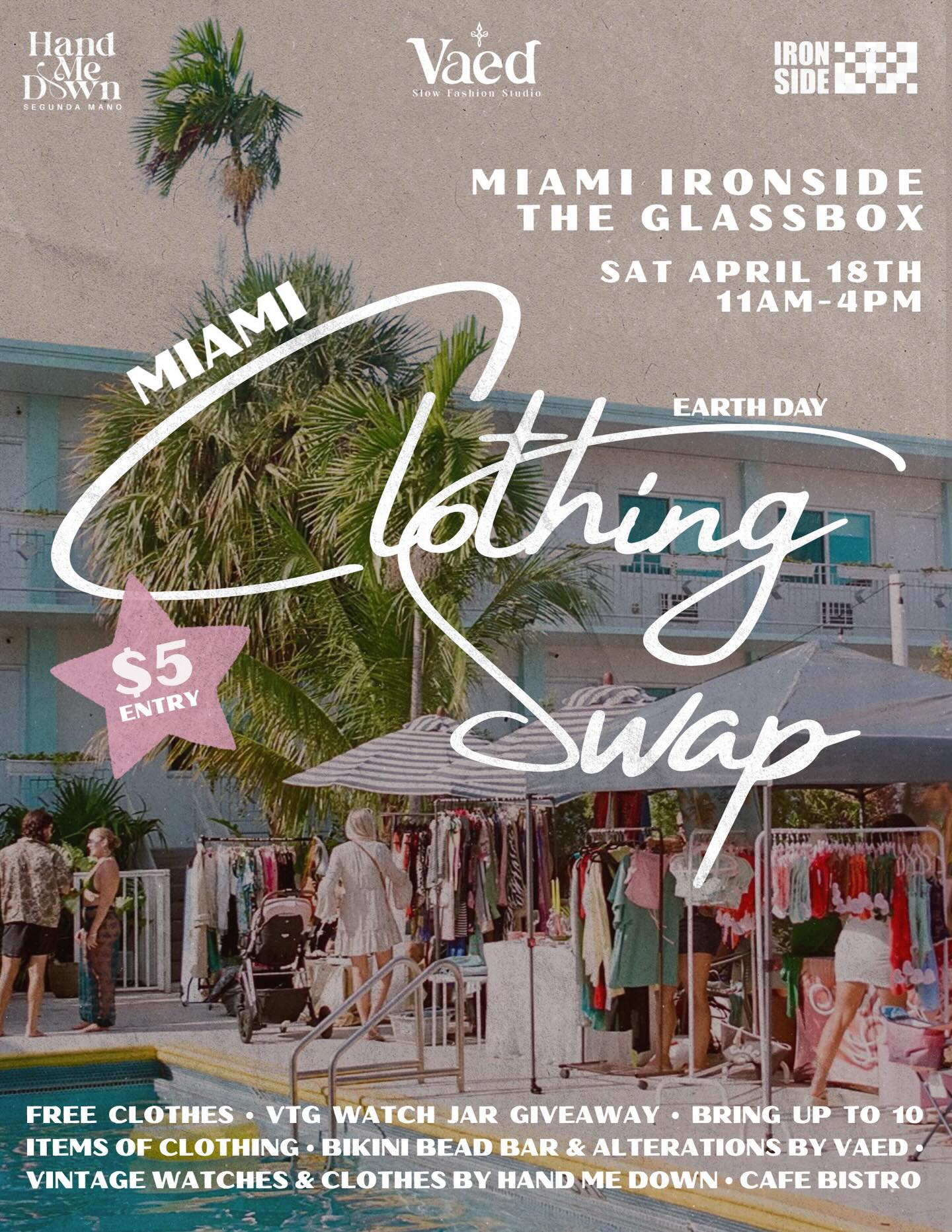 Flyer for Miami Earth Day Clothing Swap