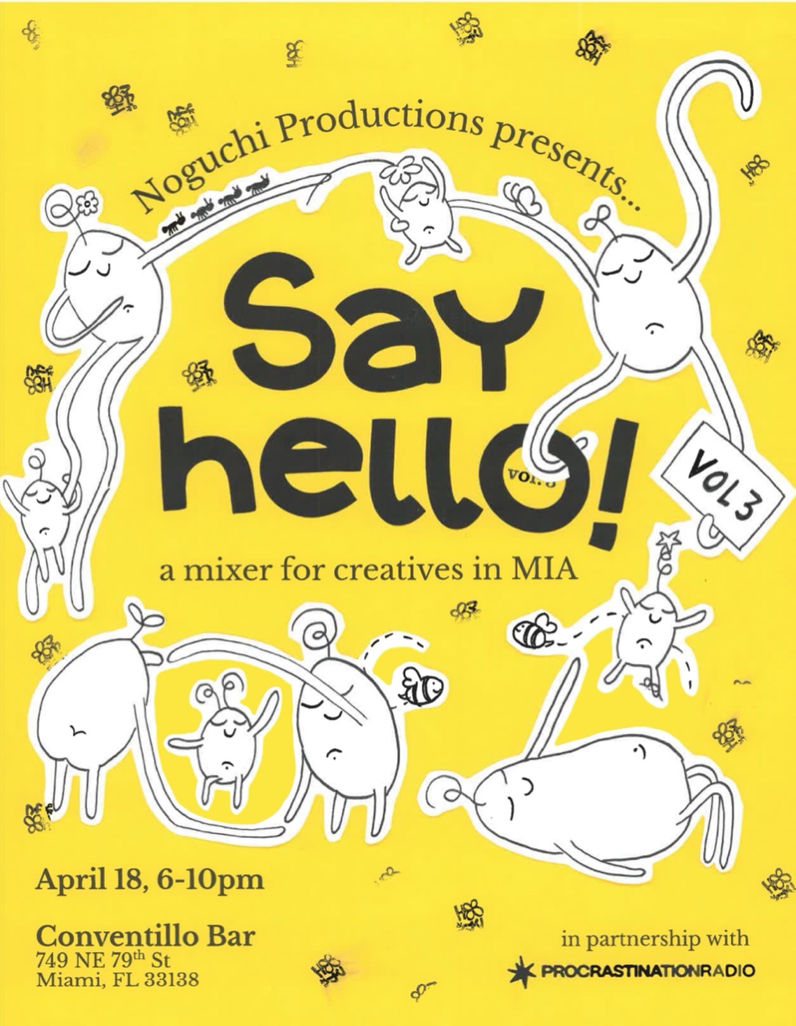 Flyer for Say Hello!