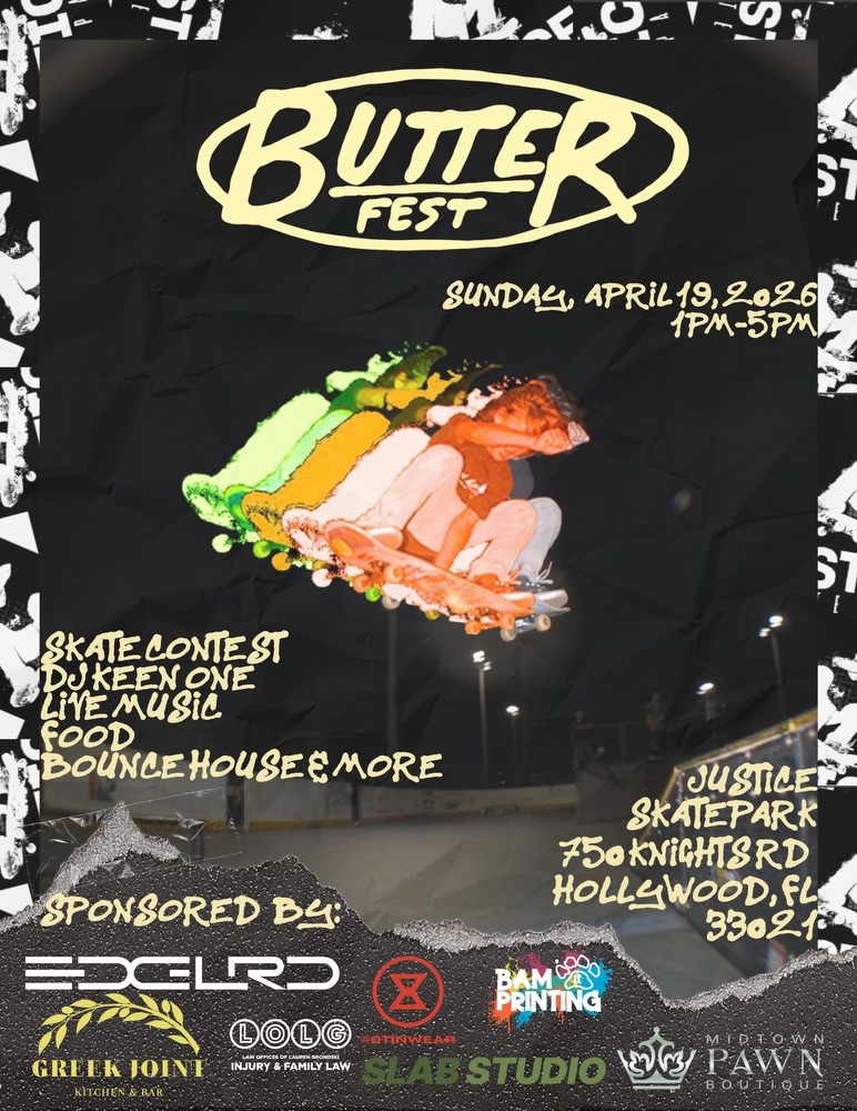 Flyer for Butter Skate Fest