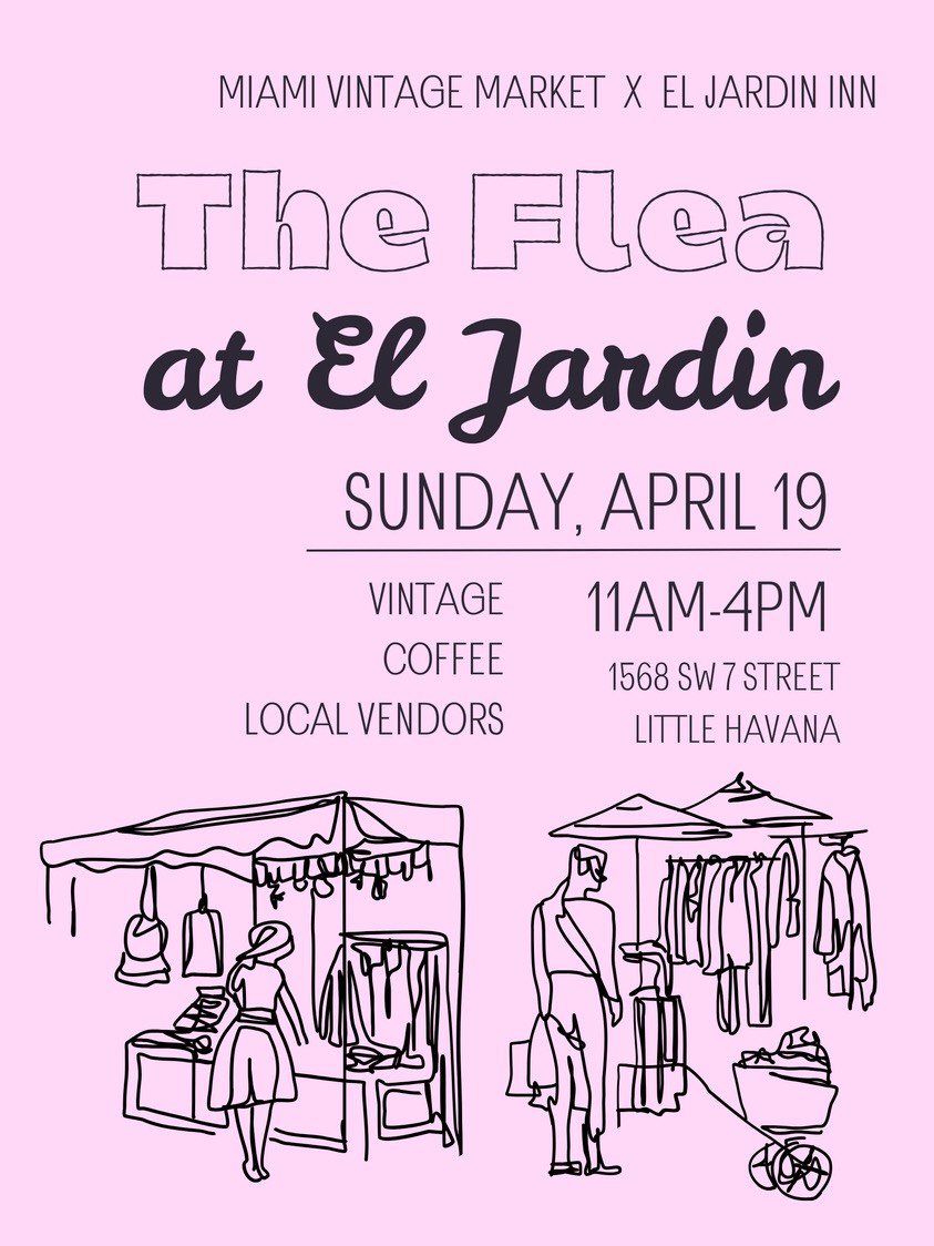 Flyer for The Flea at The Jardin