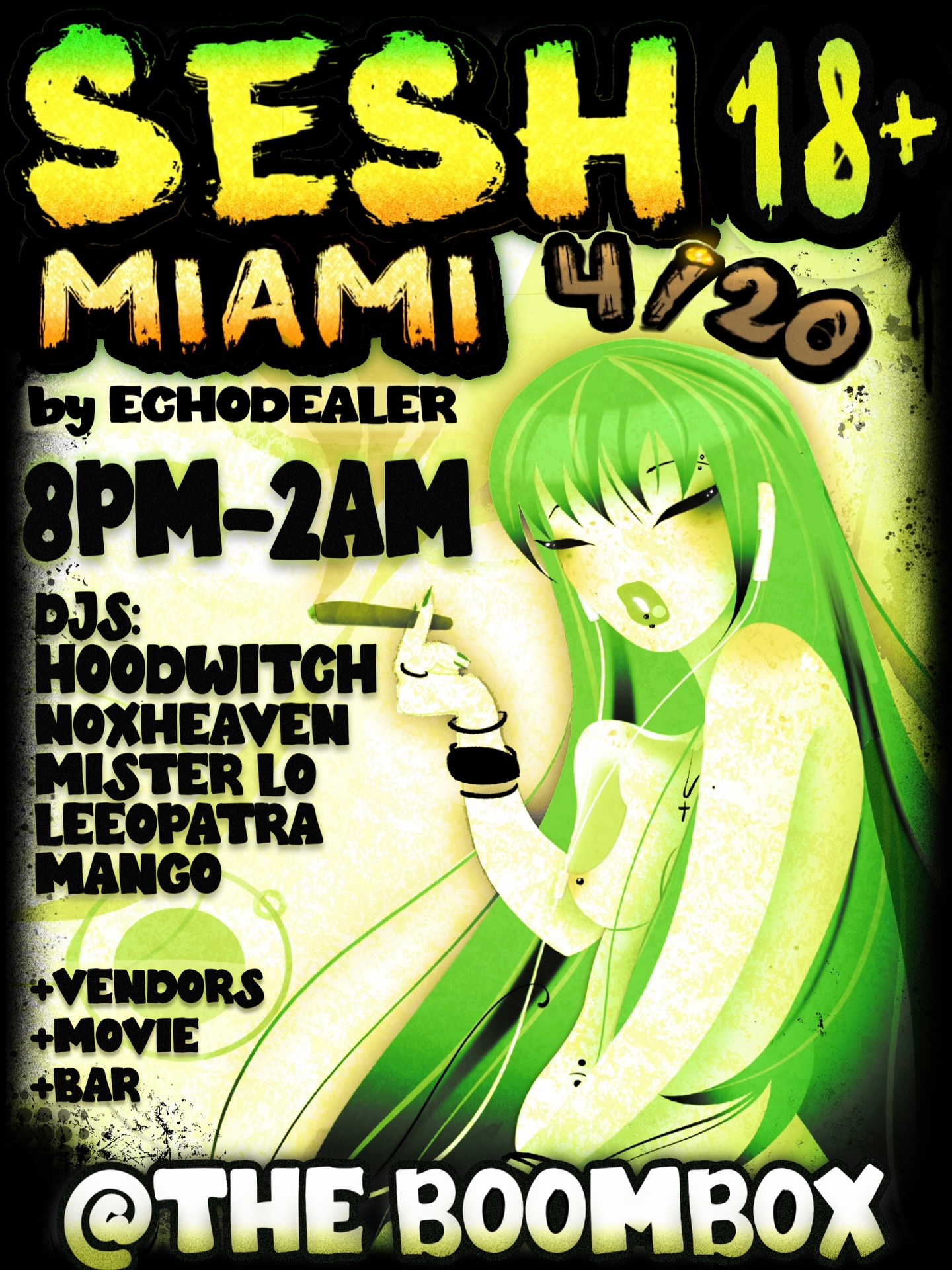 Flyer for SESH 18+