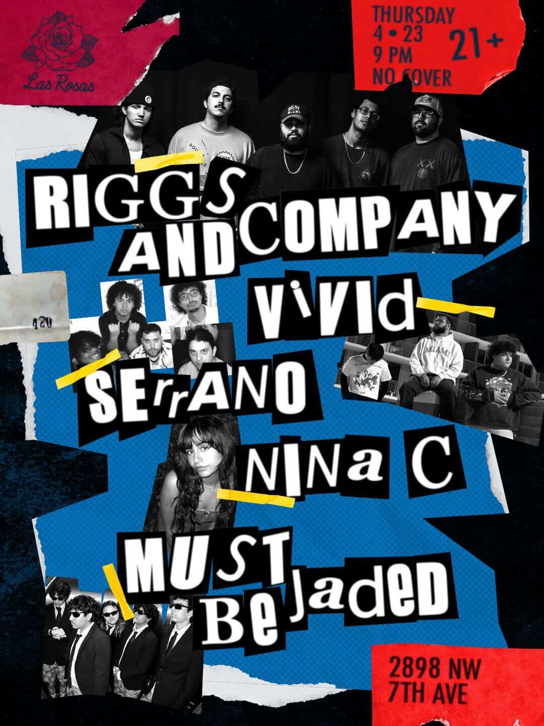 Flyer for Riggs and Co. + Viv!d +
