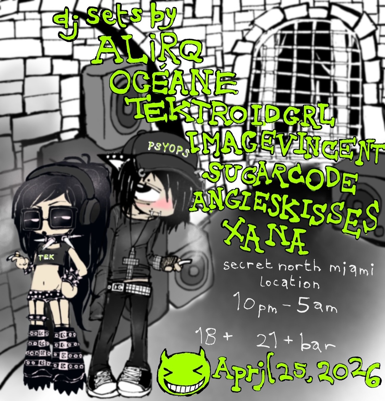 Flyer for ALIRQ + XANA +