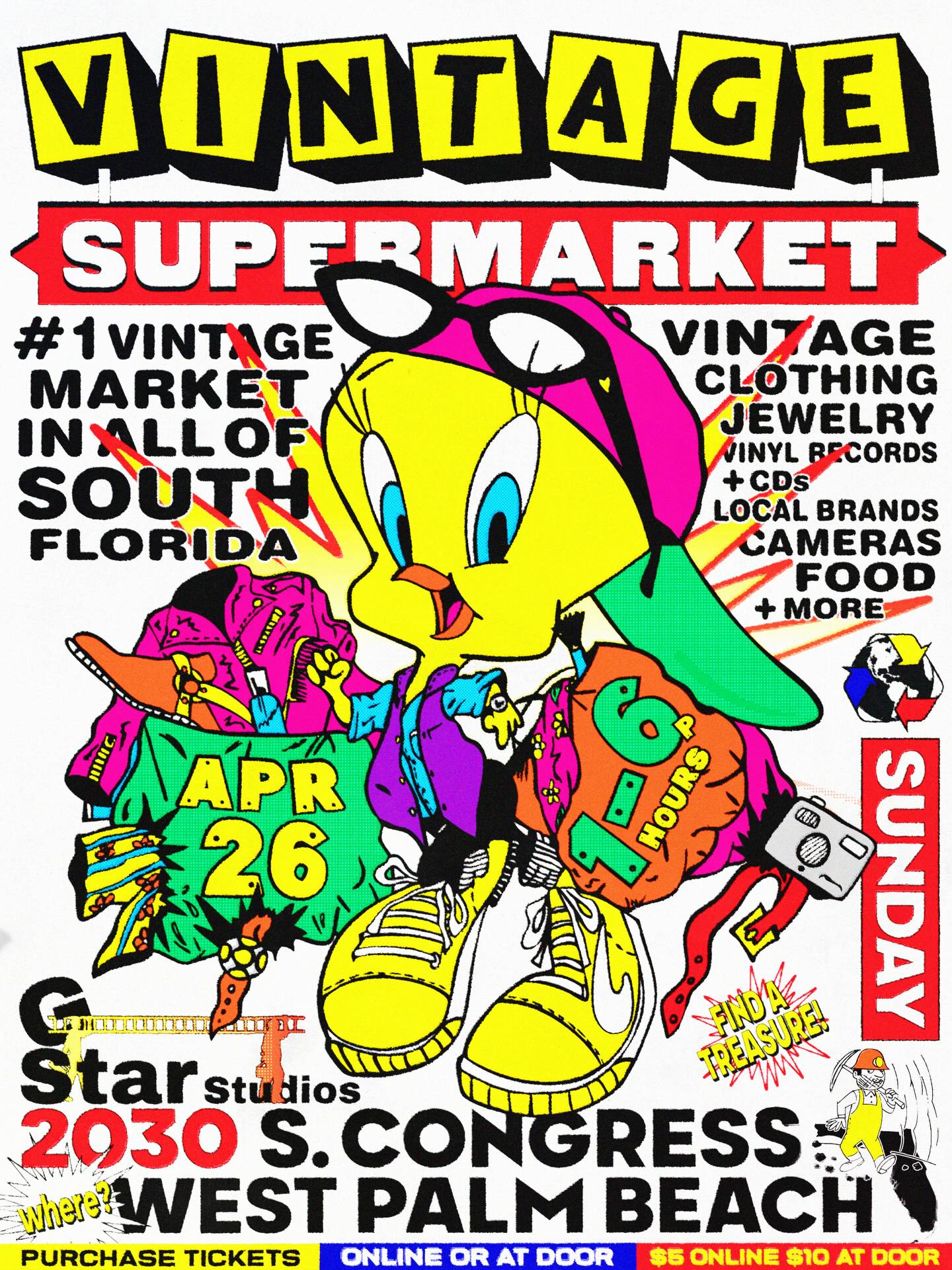 Flyer for Vintage Supermarket