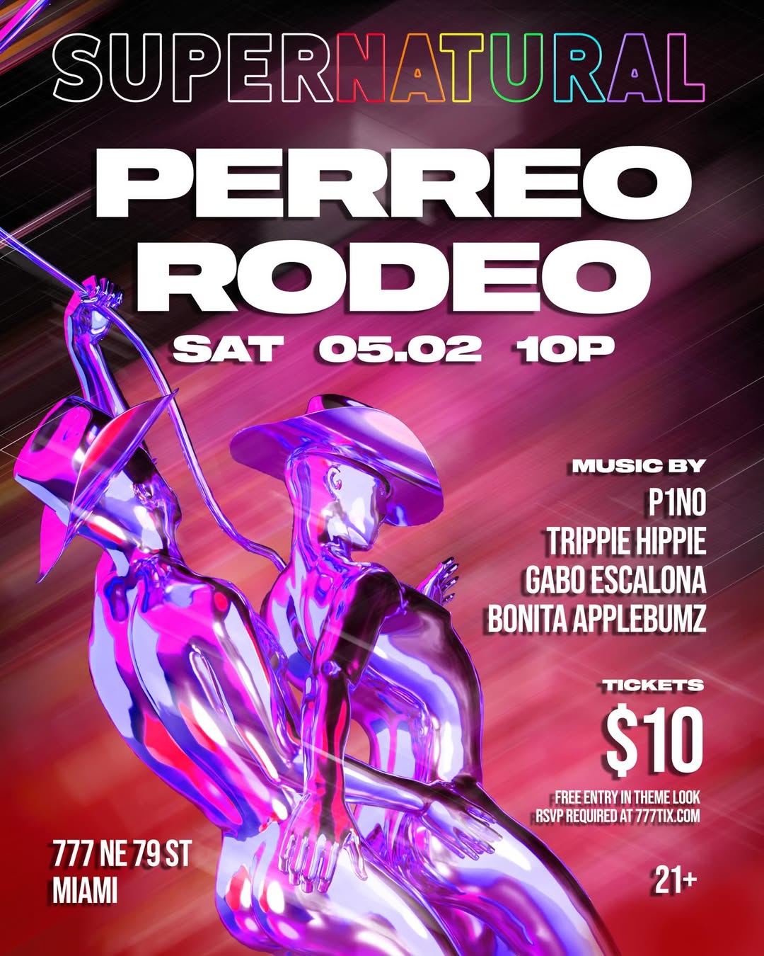 Flyer for PERREO RODEO