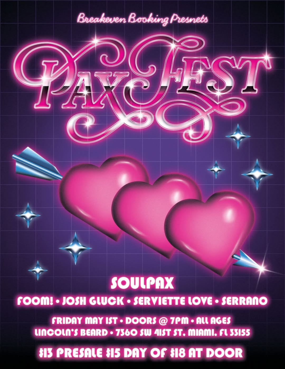 Flyer for Pax Fest