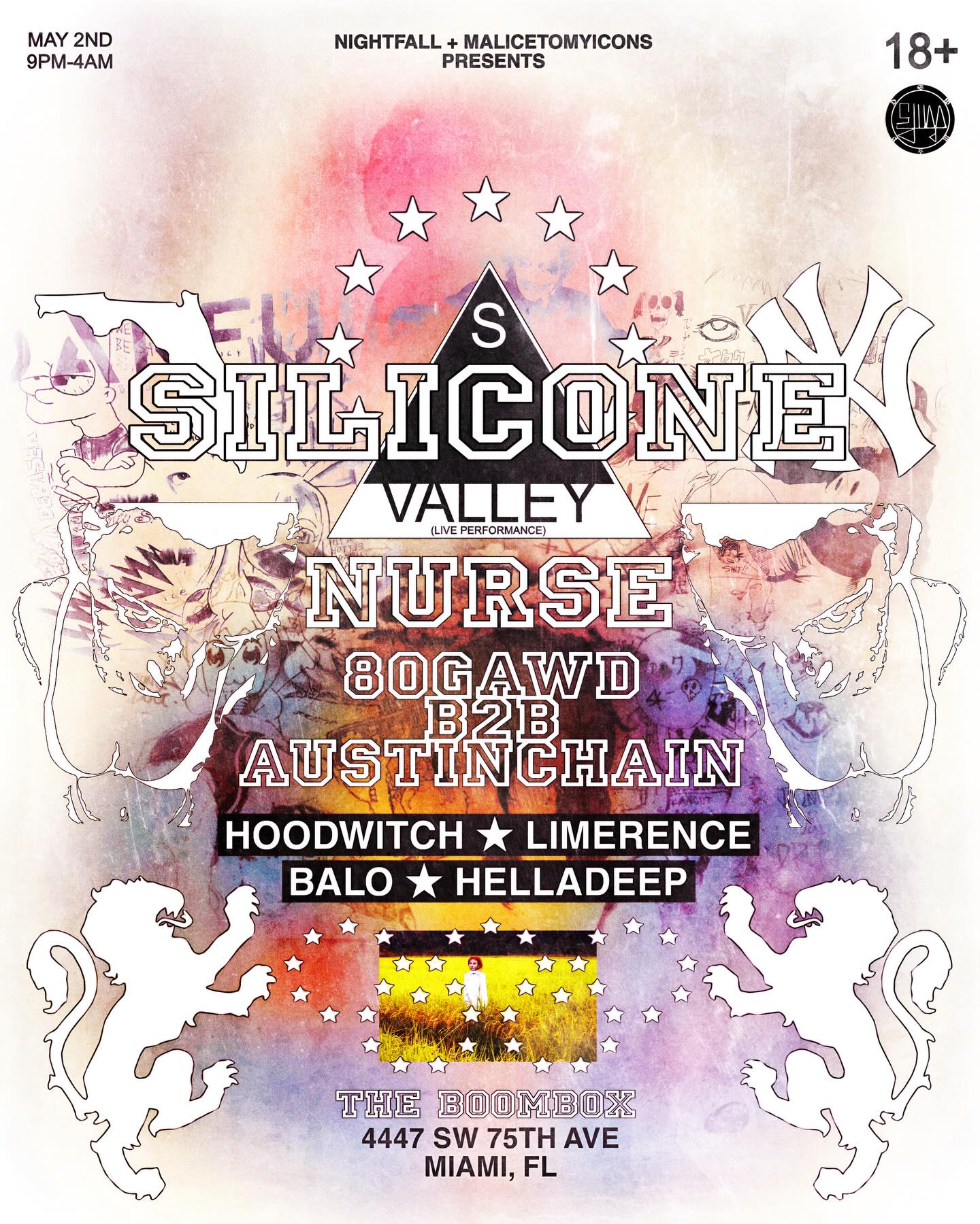 Flyer for Silicone Valley + Nurse +