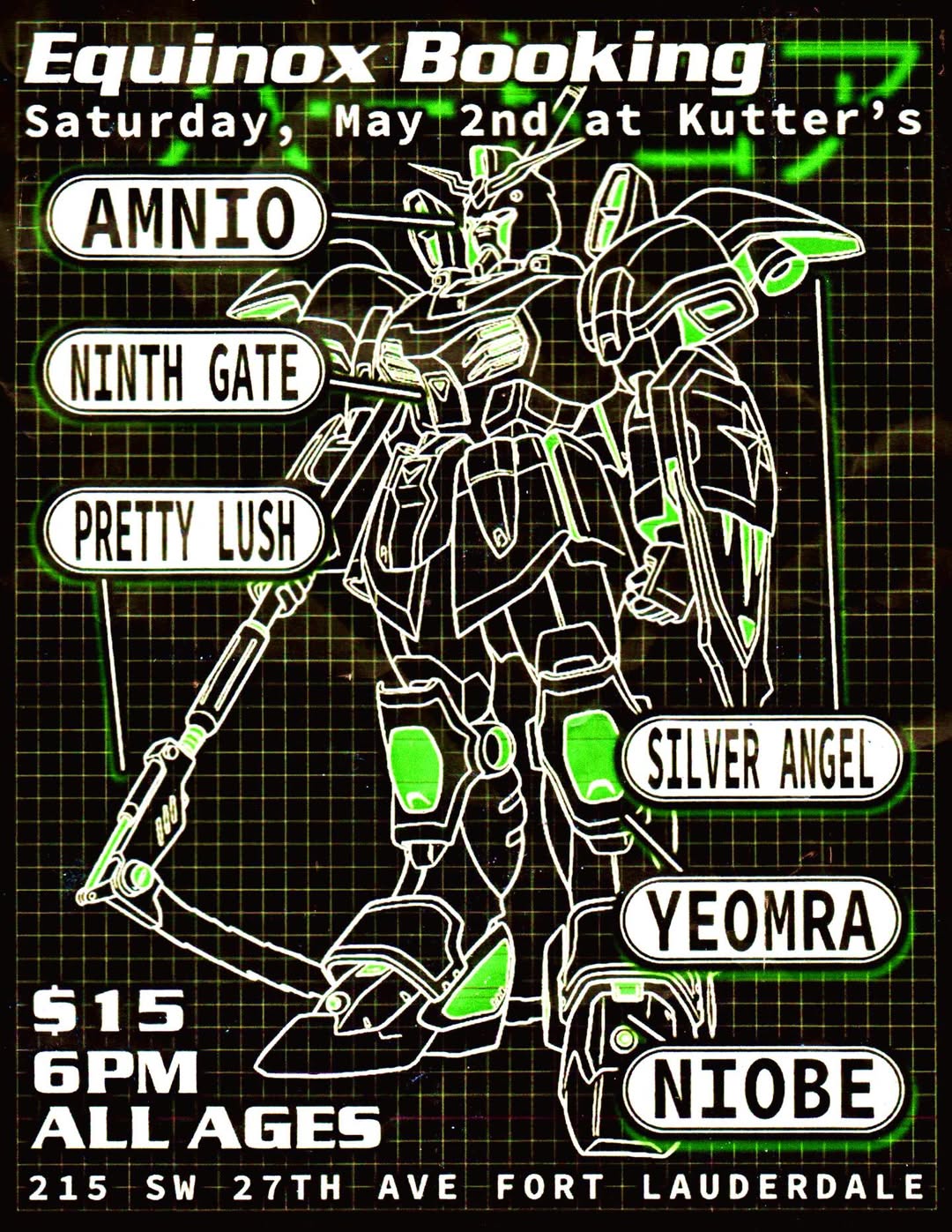 Flyer for Amnio + Ninth Gate +