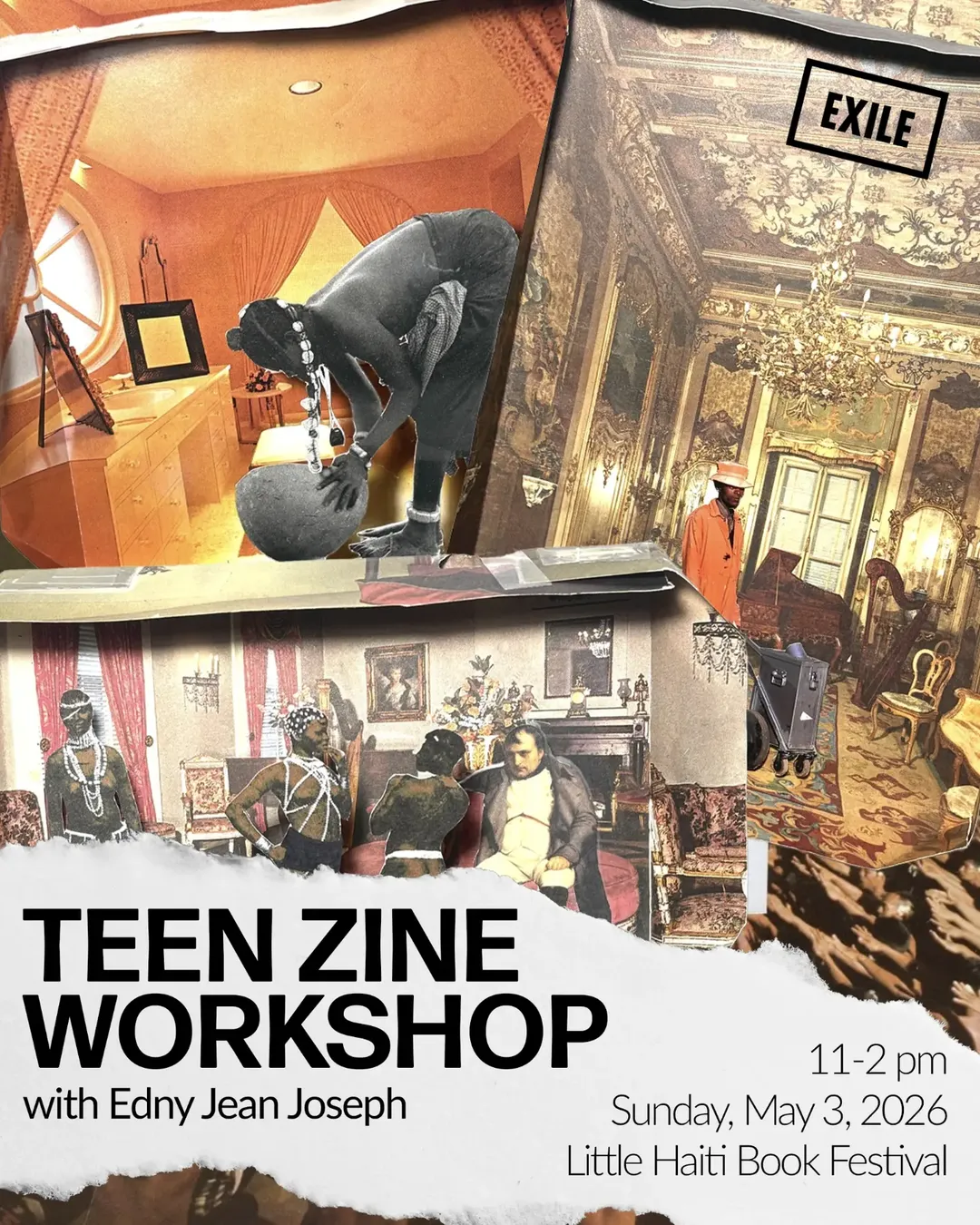 Flyer for Teen Zine Workshop