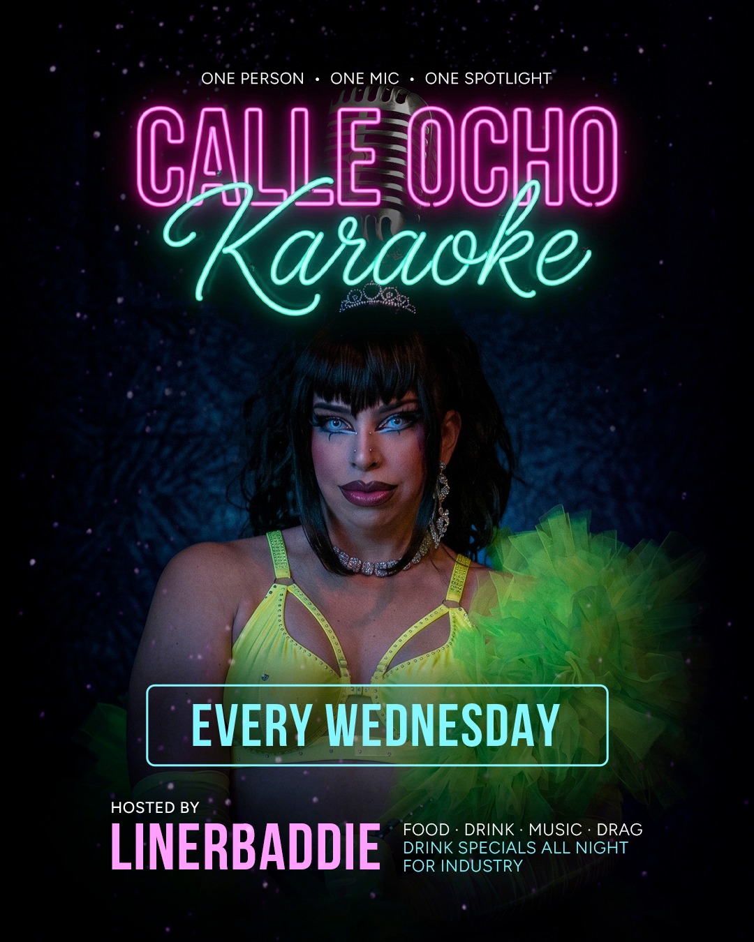 Flyer for Calle Ocho Karaoke