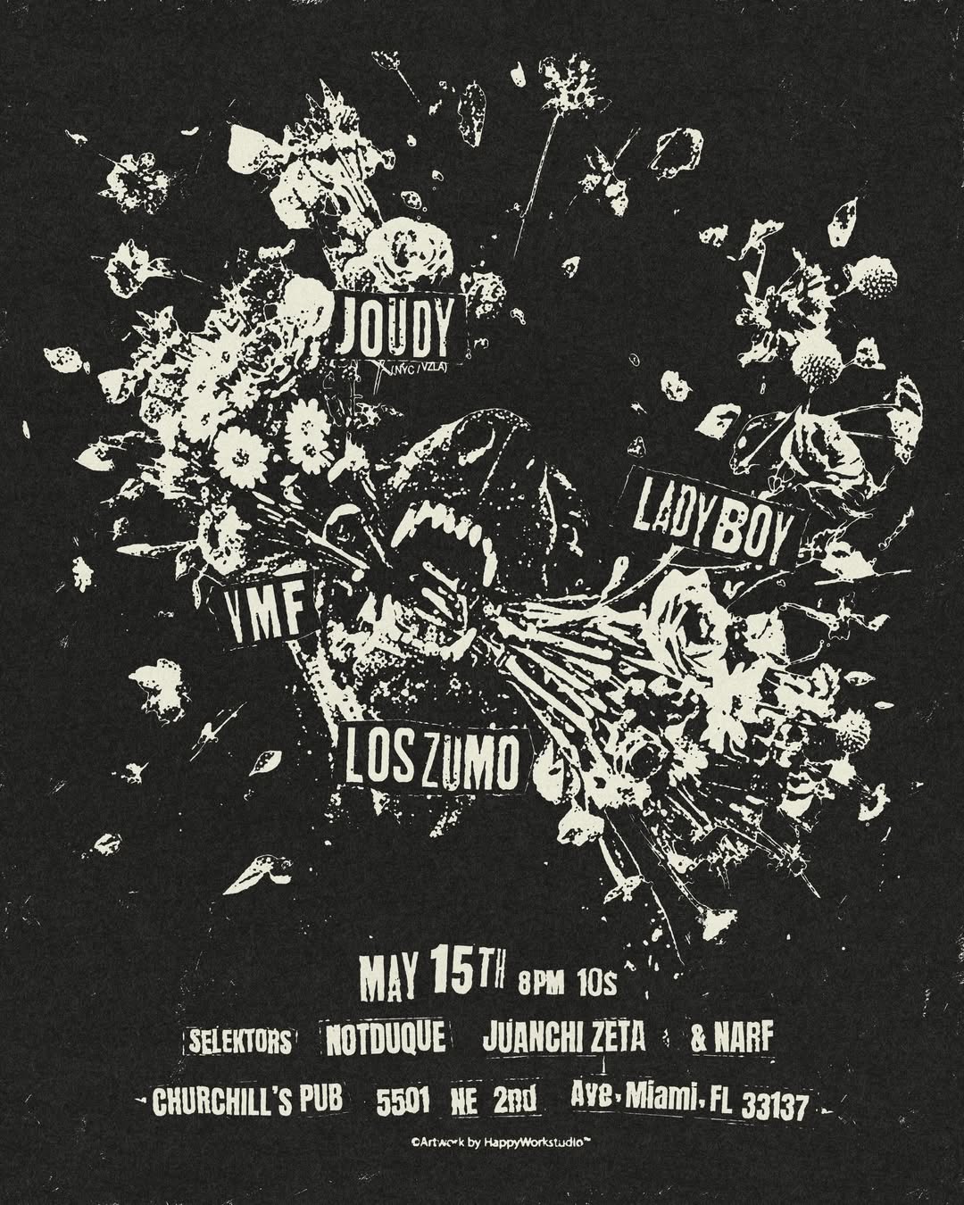 Flyer for Ladyboy + VMF +