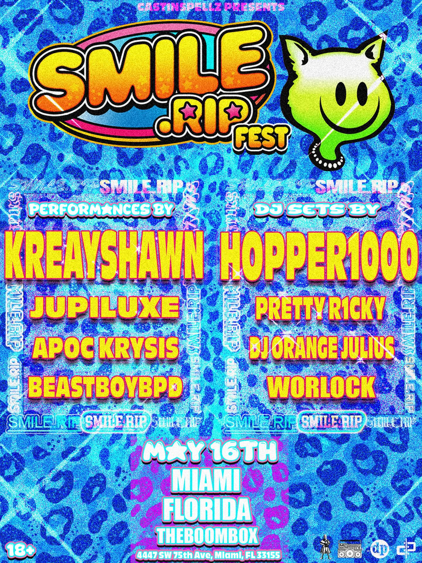 Flyer for Smile.RIP Fest