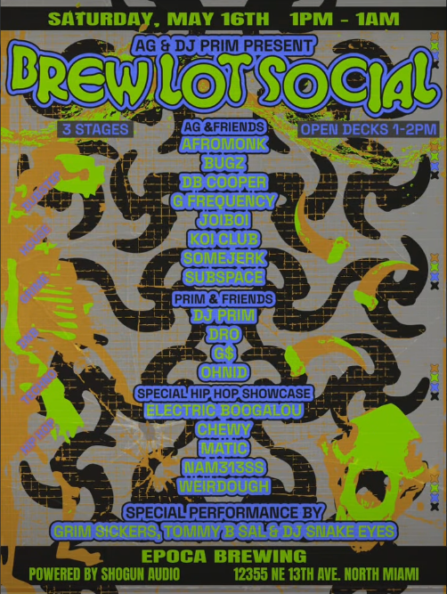Flyer for Brew Lot Social