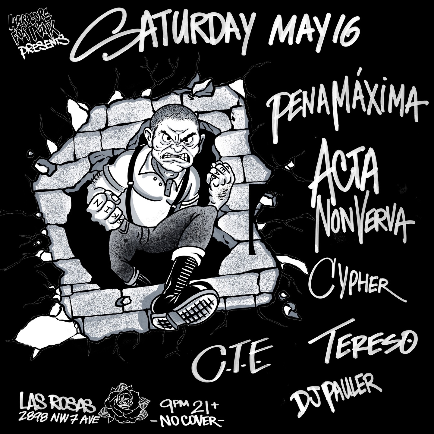 Flyer for Pena Máxima + Acta Non Verva +
