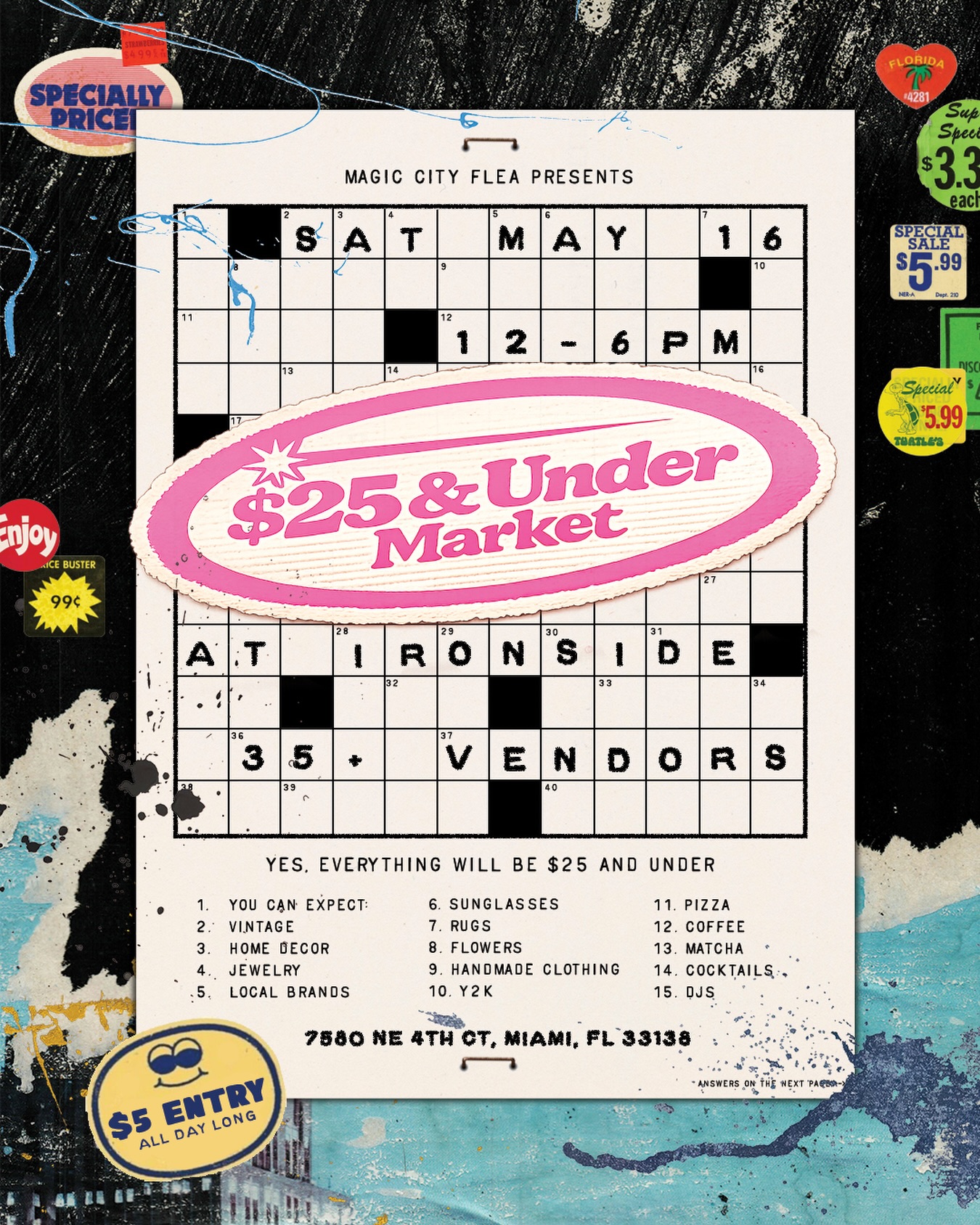 Flyer for $25 and Under Market