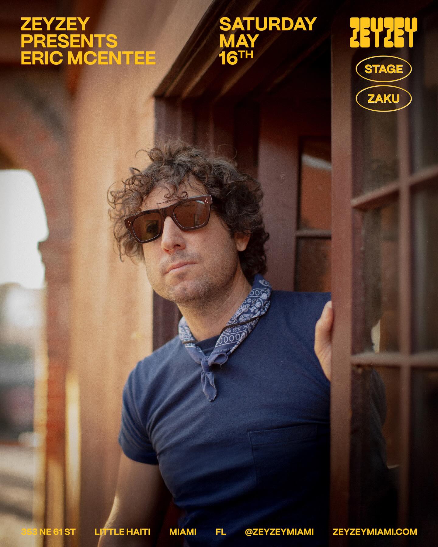 Flyer for Eric McEntee
