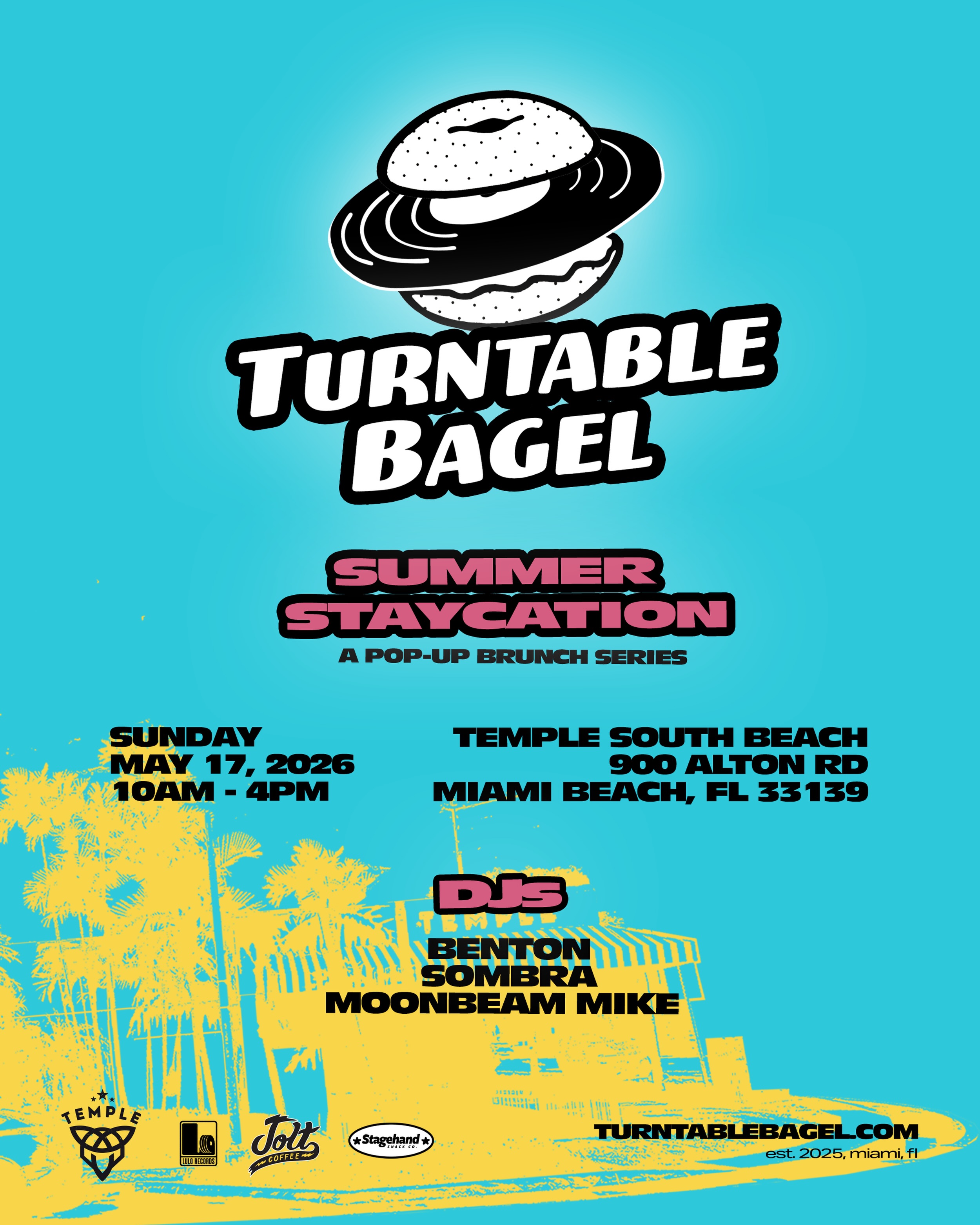 Flyer for Turntable Bagel