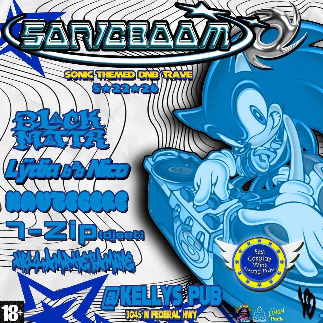 Flyer for SONICBOOM