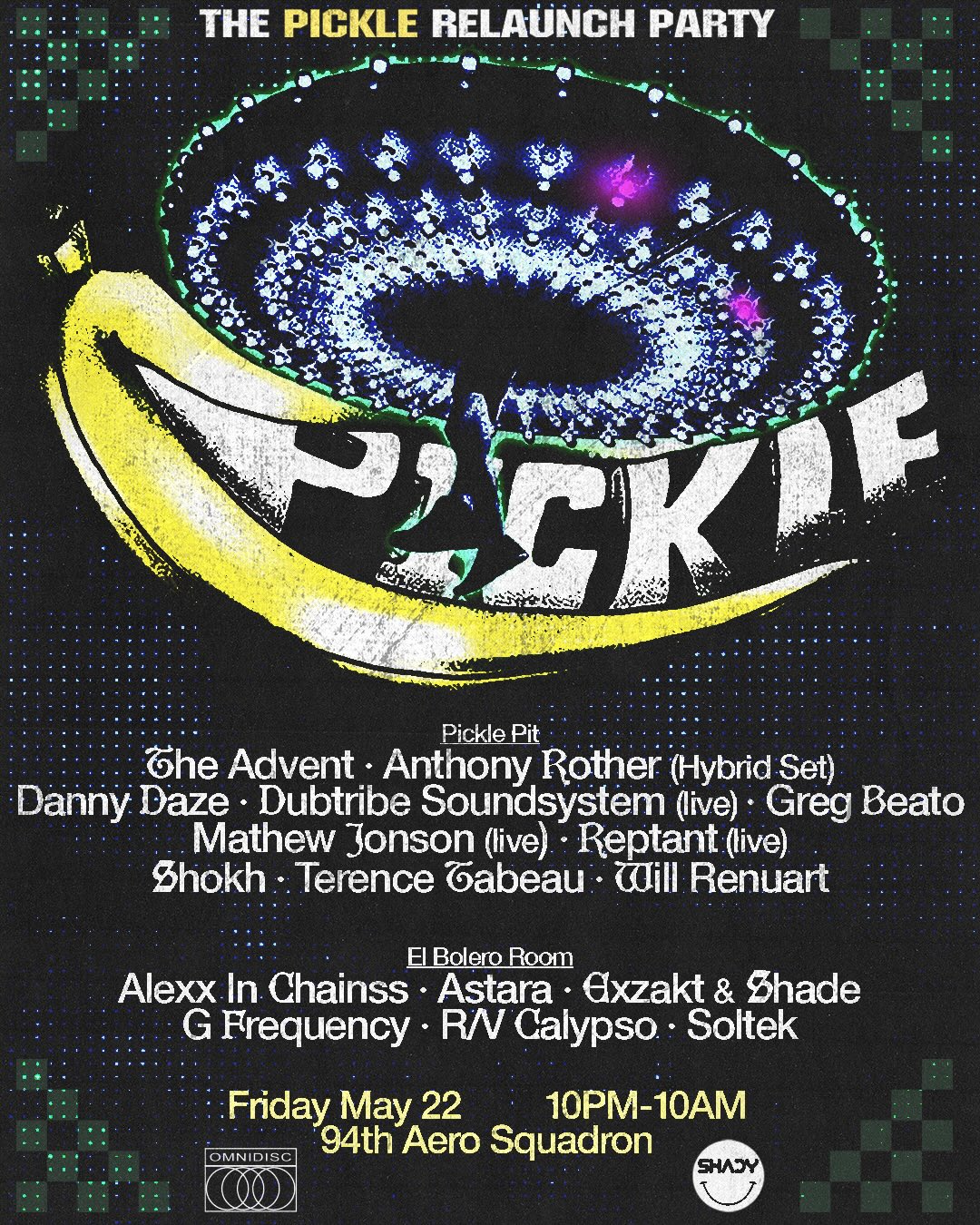 Flyer for The Pickle Relaunch Party