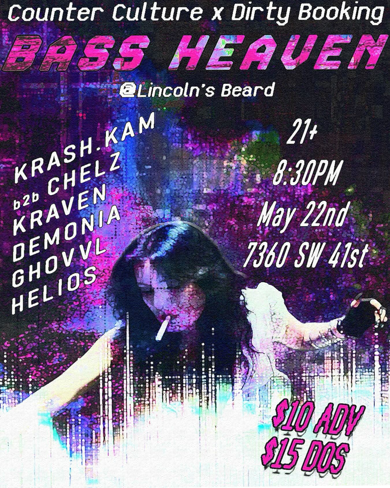 Flyer for BASS HEAVEN