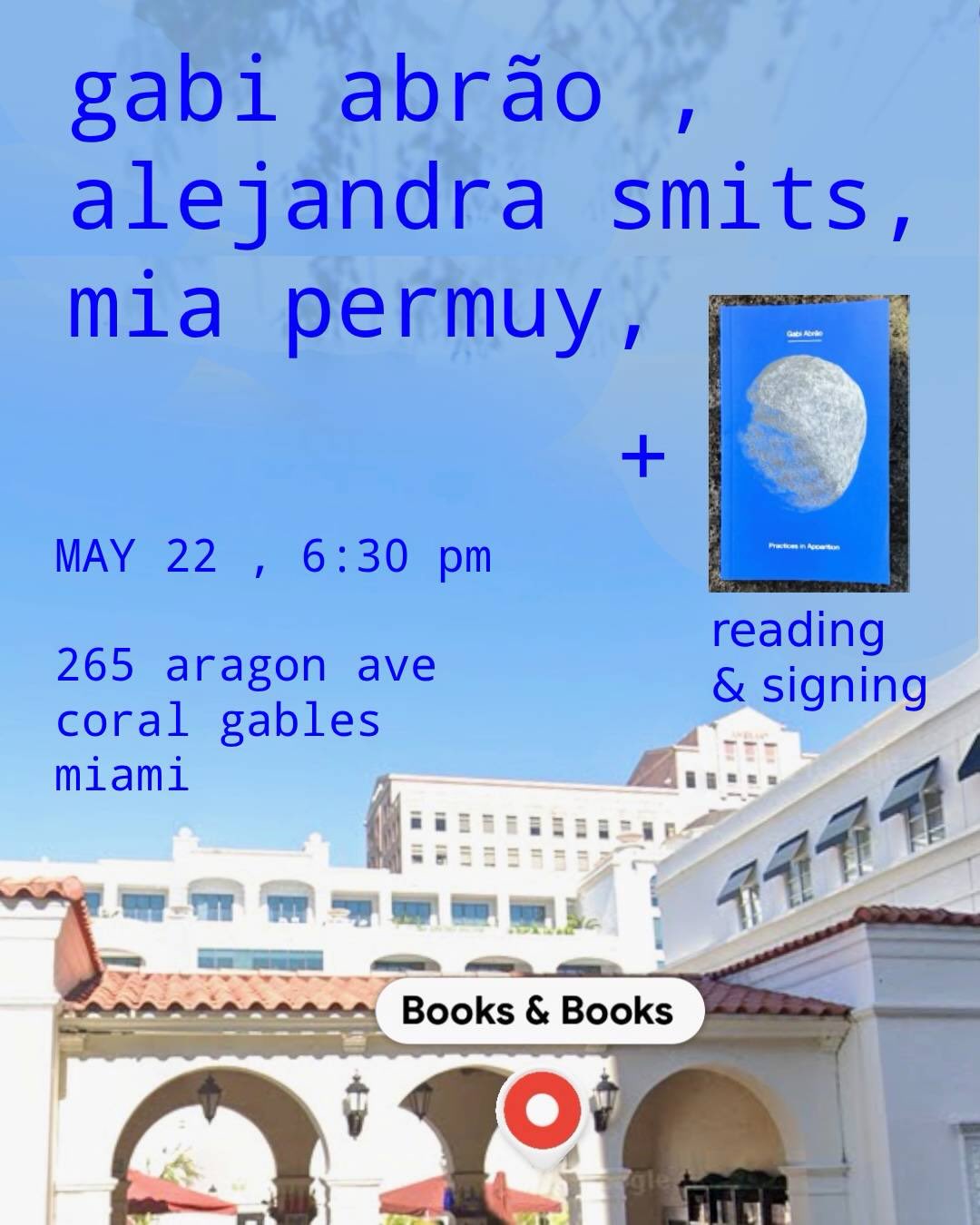 Flyer for book reading & signing