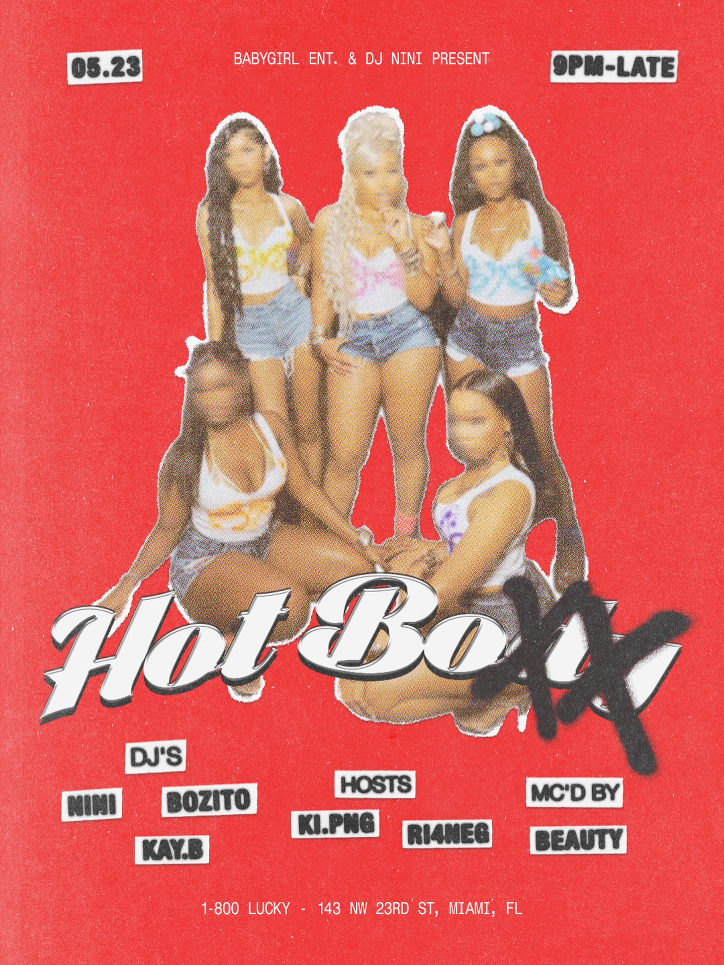 Flyer for Hot Boxx