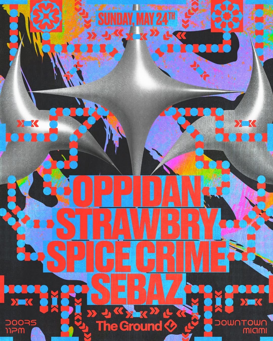 Flyer for Oppidian + Spice Crime +