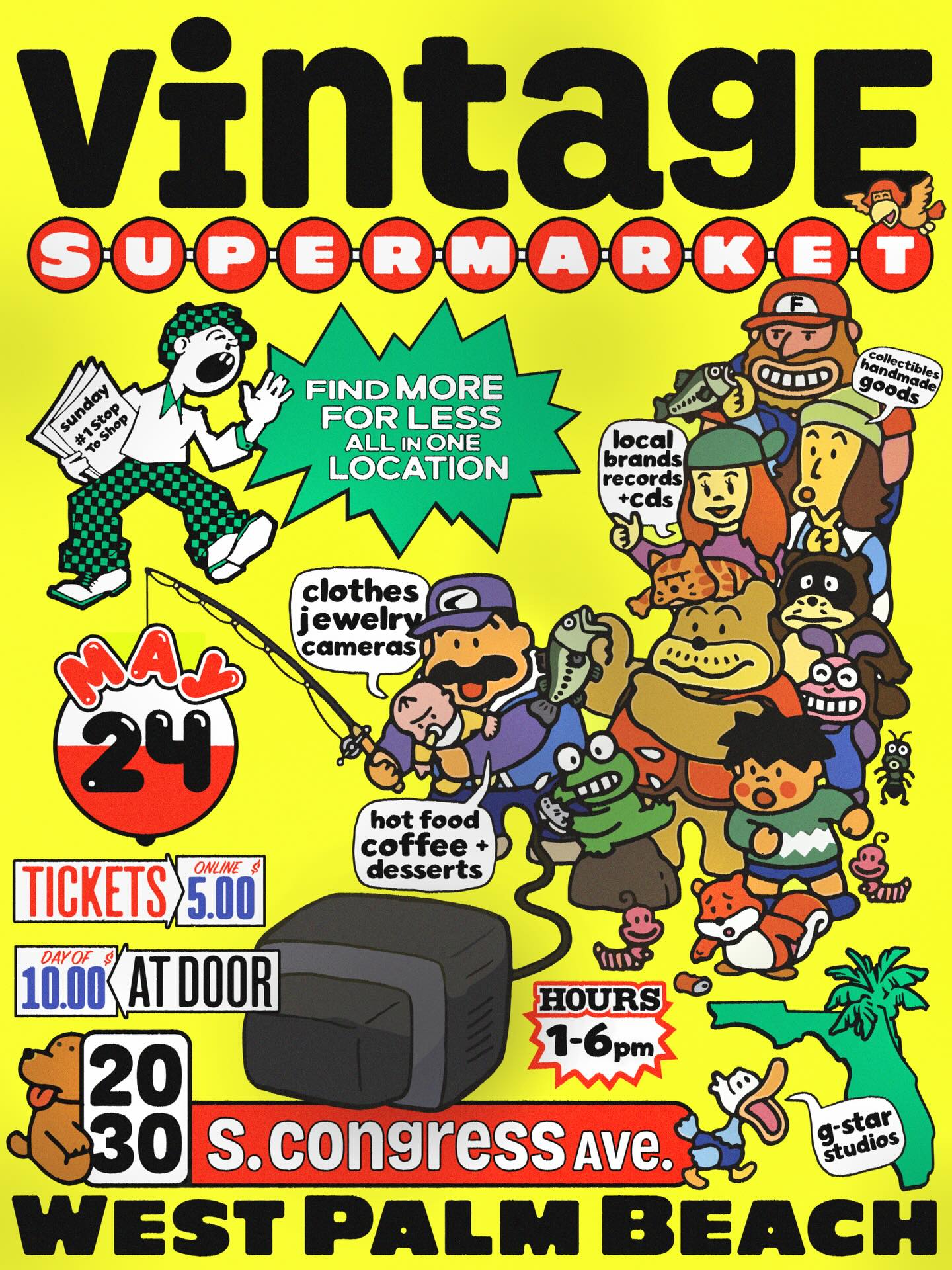 Flyer for Vintage Supermarket