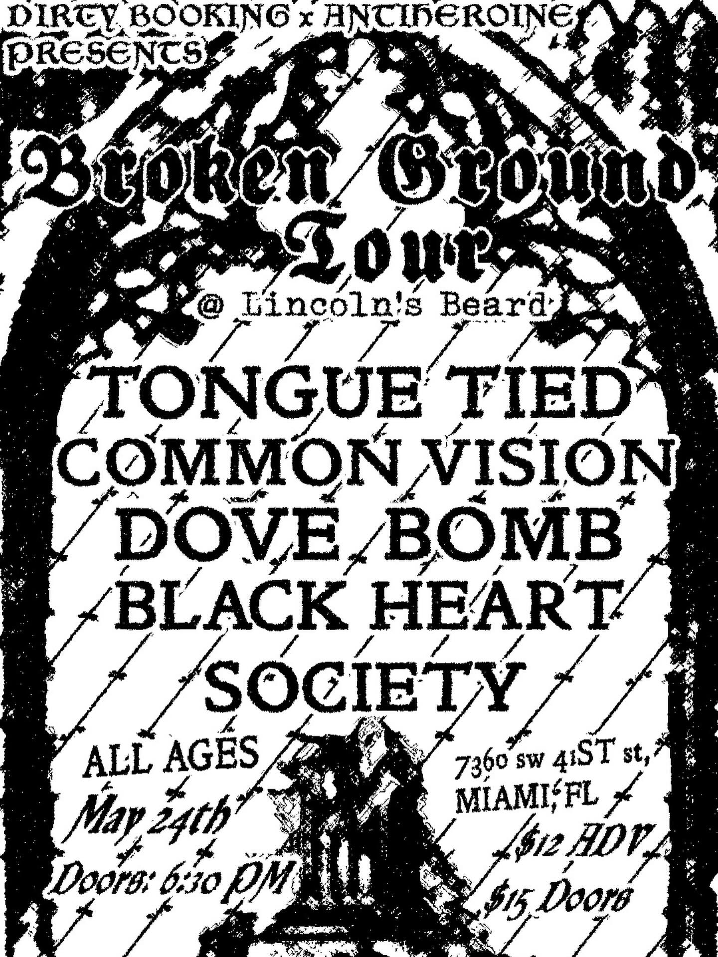 Flyer for Tongue Tied + Common Vision +
