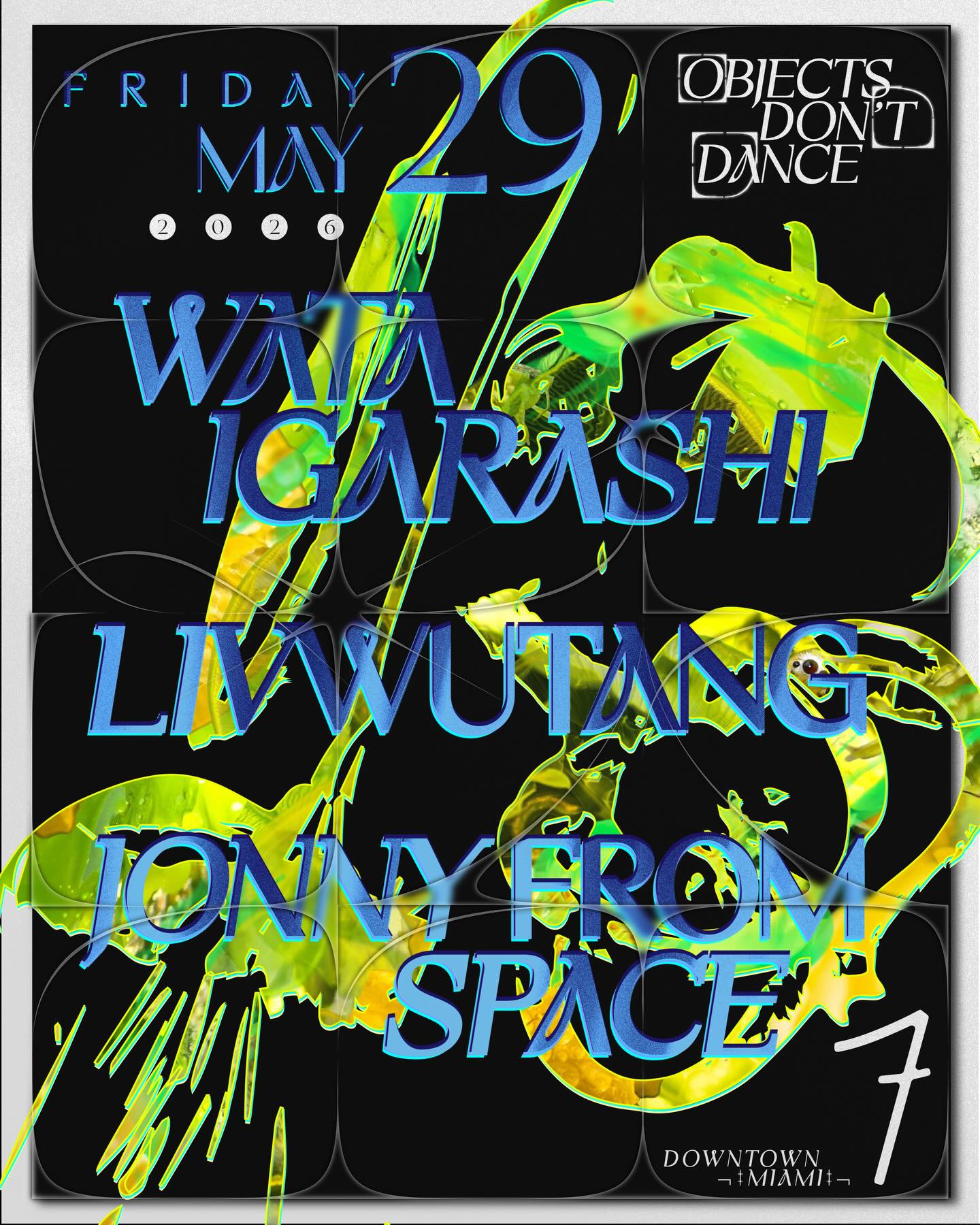 Flyer for Watai Garashi + Jonny from Space +