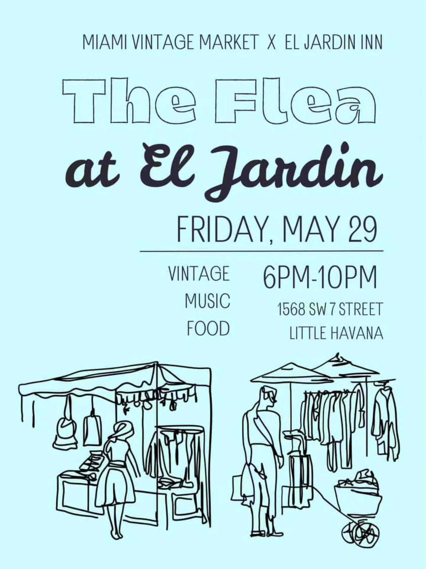 Flyer for The Flea at El Jardin