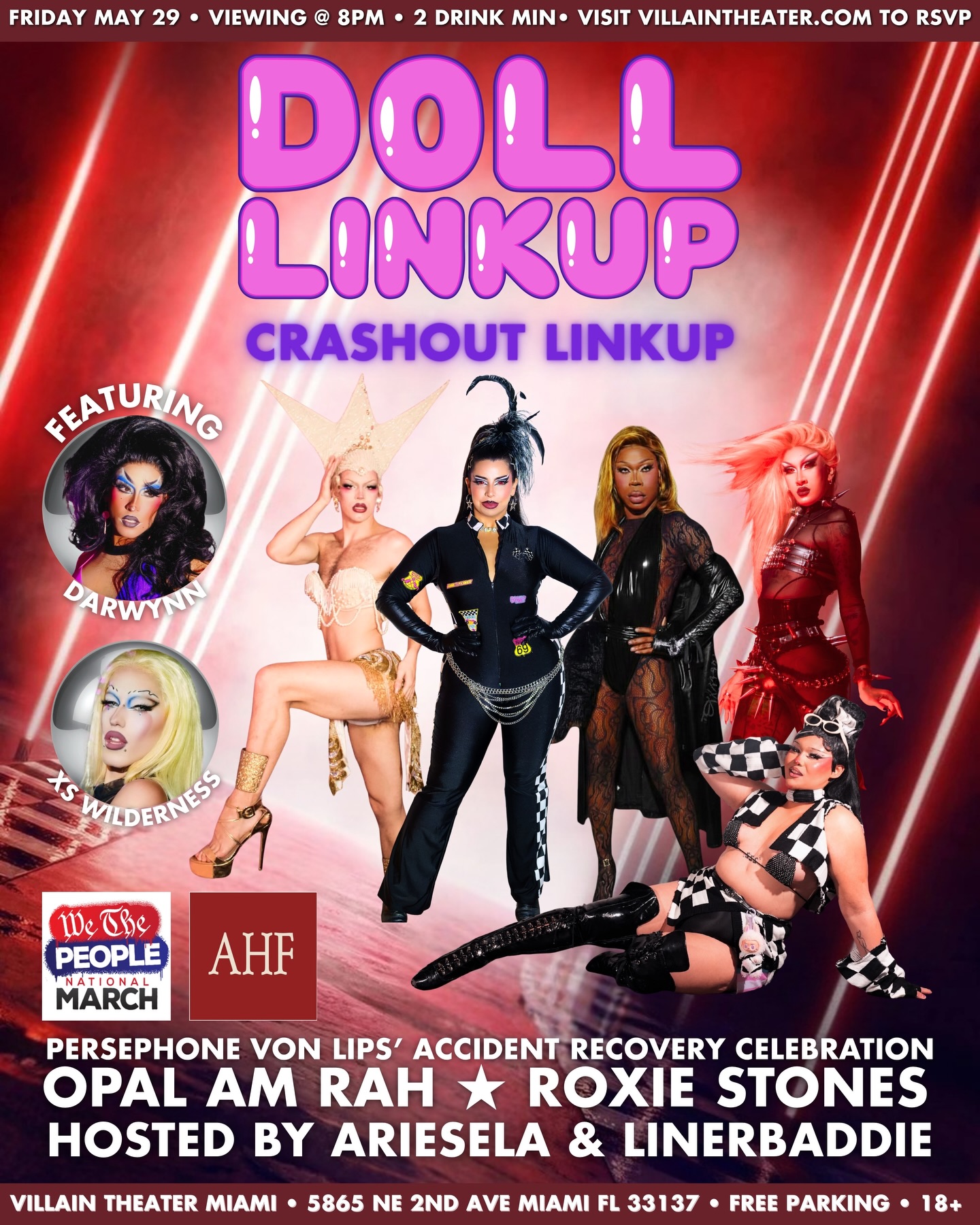 Flyer for Crashout Linkup