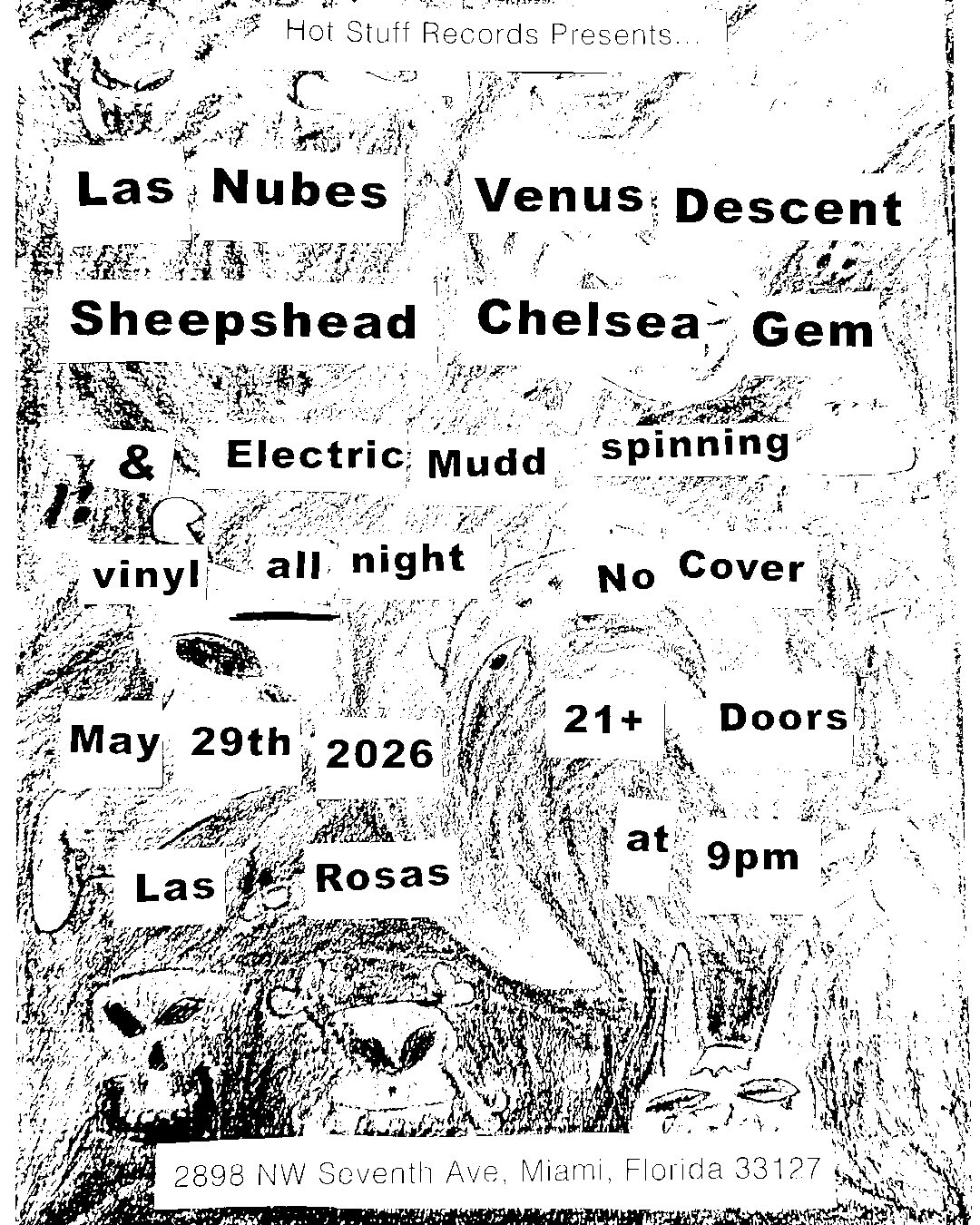 Flyer for Las Nubes + Venus Descent +