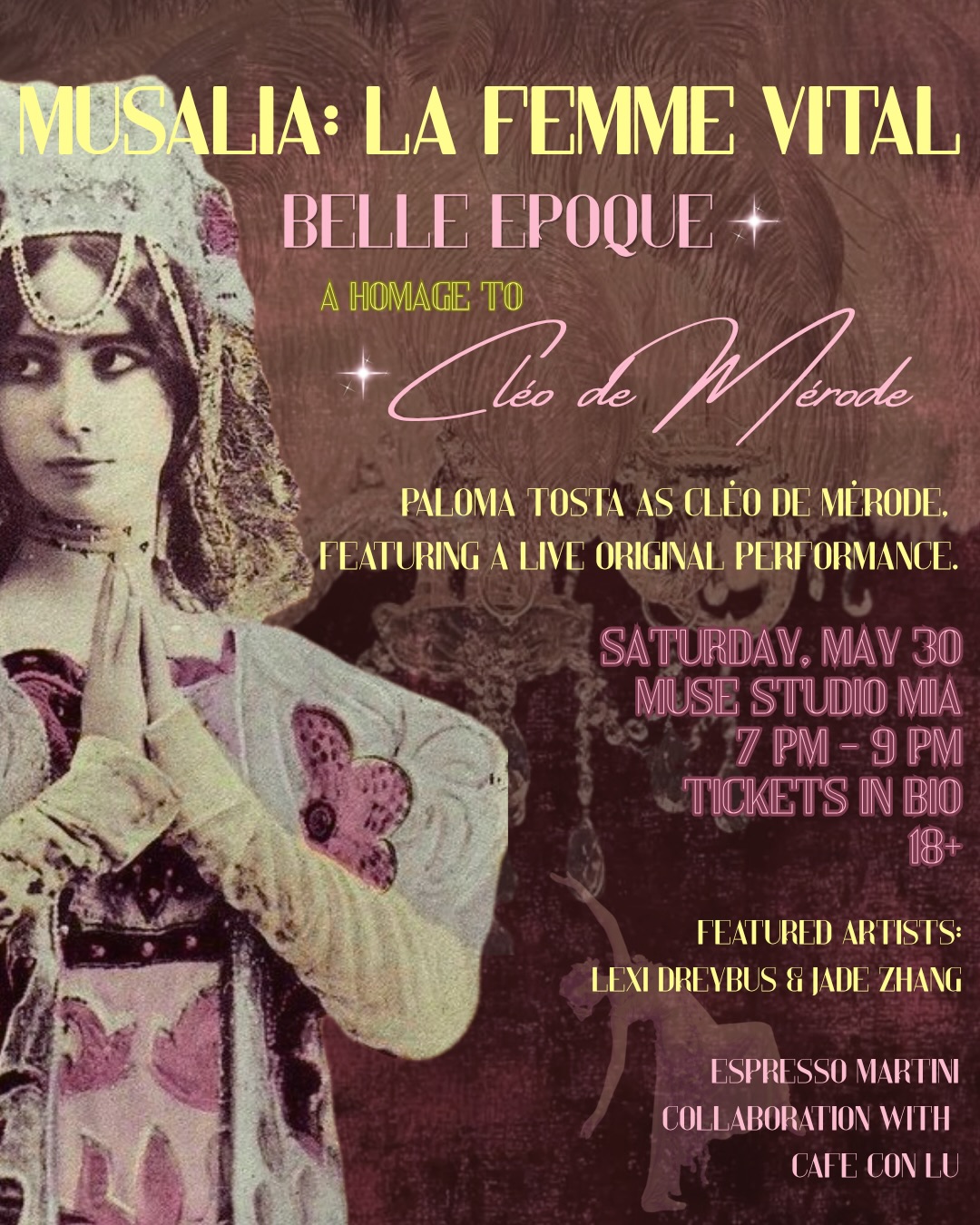 Flyer for Musalia: La Femme Vital