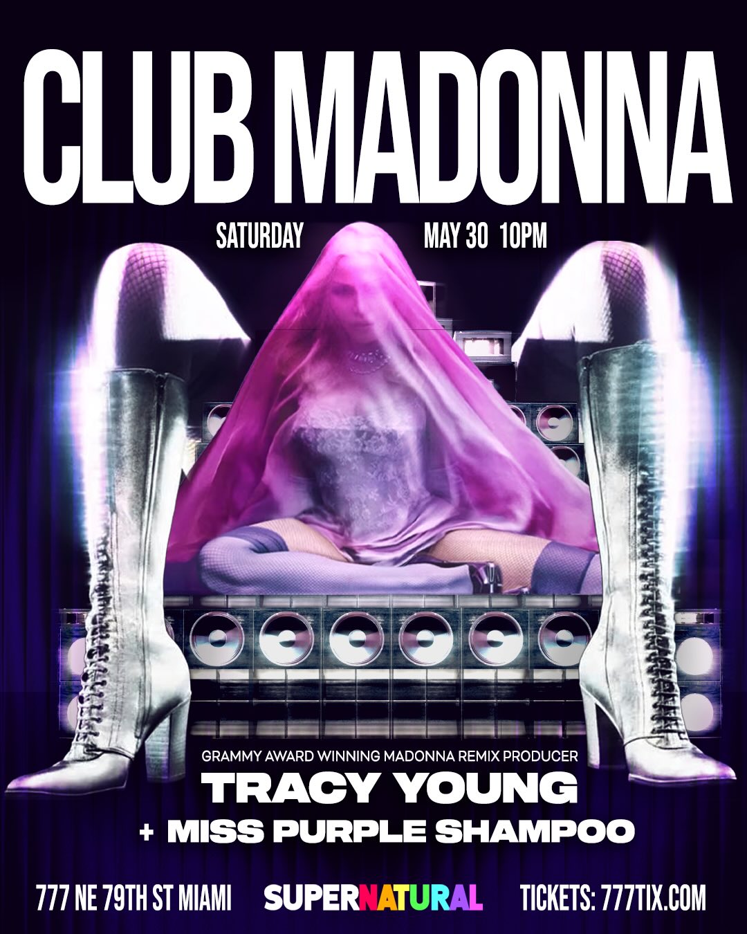 Flyer for Club Madonna