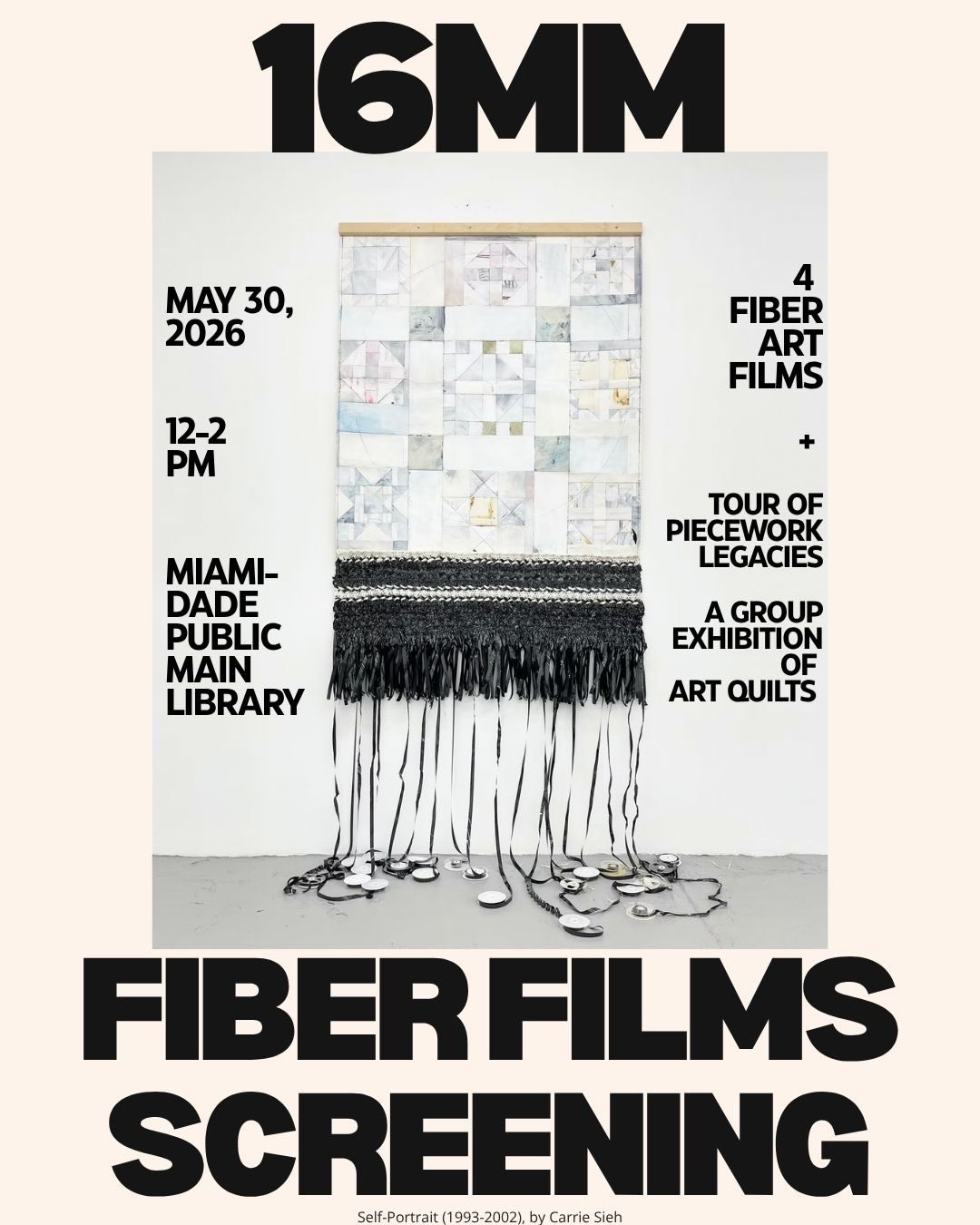 Flyer for 16mm Fiber Film Screenings