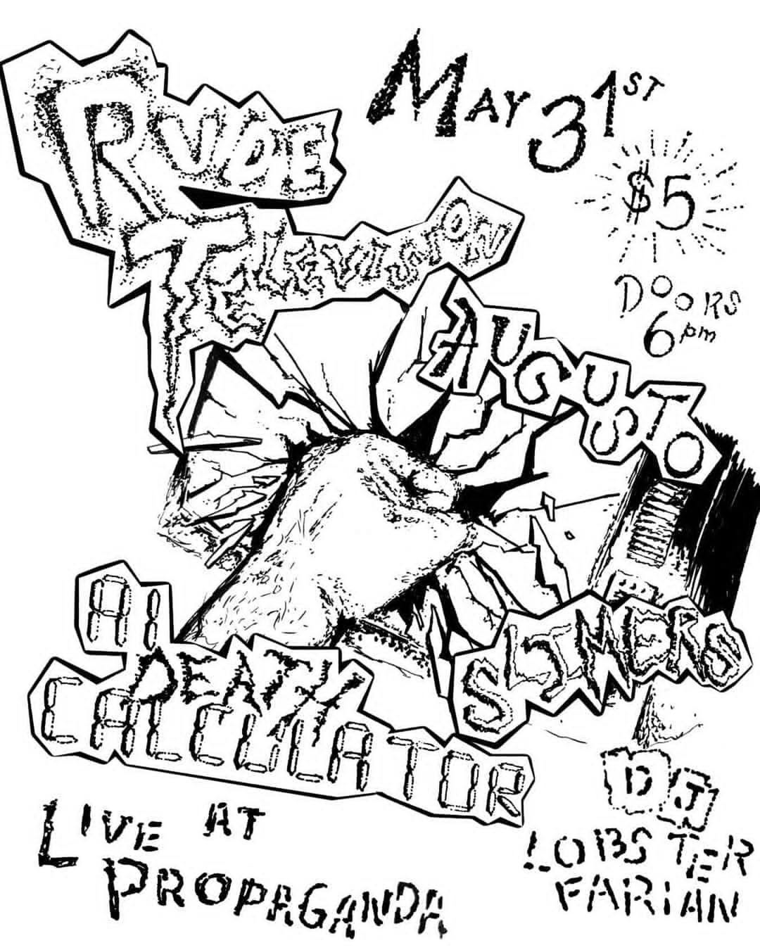 Flyer for Rude Television's Final Florida Fuckdown